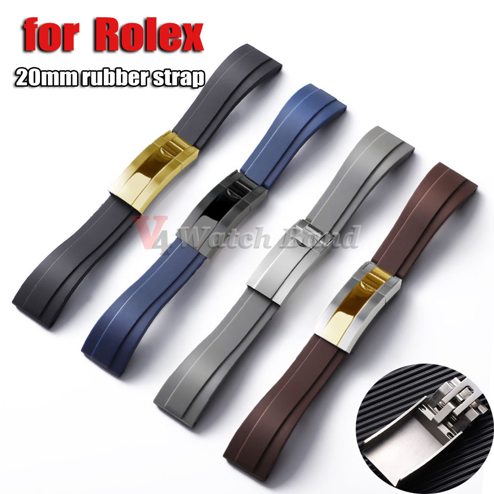 Rolex Watch Daytona - High Quality Silicone Watch Band 20mm