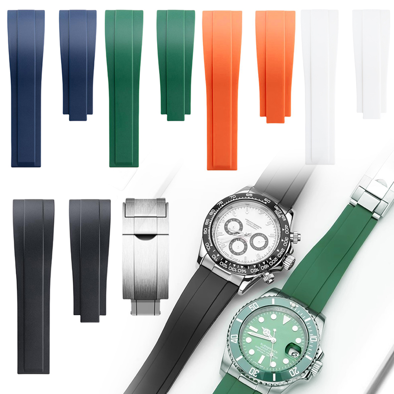 Rolex Watch Daytona - 20mm 21mm 22mm Silicone Rubber Watchband