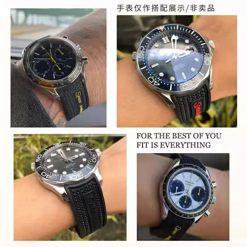 New-Rubber Silicone Watchband  - Omega Watch Seamaster recension och pris