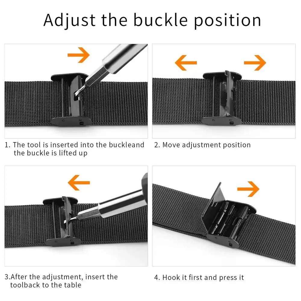 Metal Bands for Honor Watch 5  - Mesh Strap Metal recension och pris
