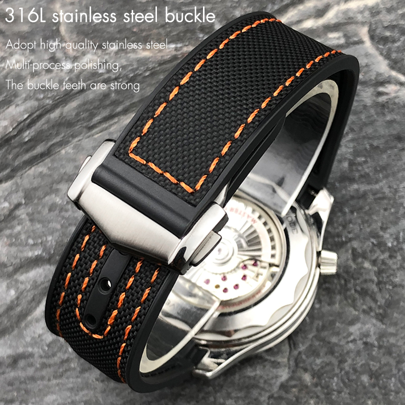 New Dual Color Watchband Fit f - Omega Watch Seamaster recension och pris