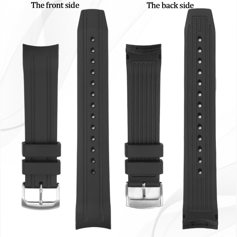 22mm Curved End Silicone Watch - Citizen Watch Promaster recension och pris
