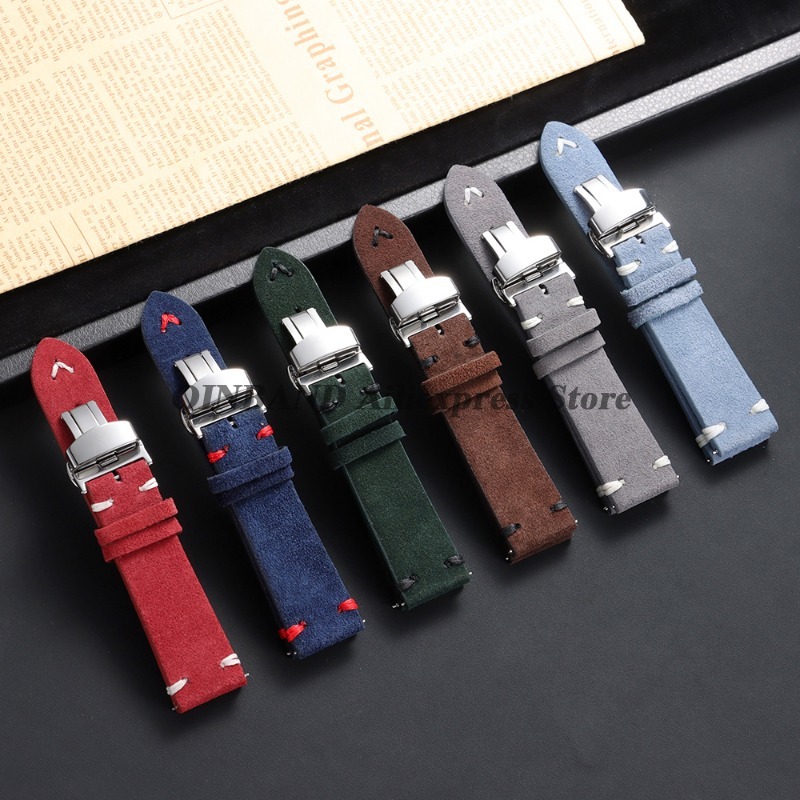 18mm 20mm 22mm Quick Release S - Suede Strap Watch recension och pris
