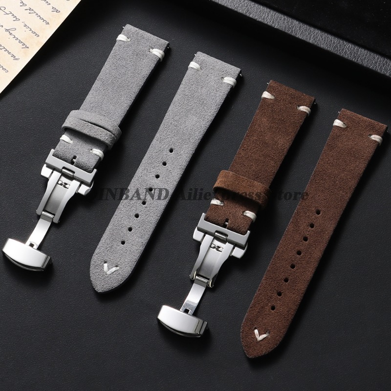 18mm 20mm 22mm Quick Release S - Suede Strap Watch recension och pris