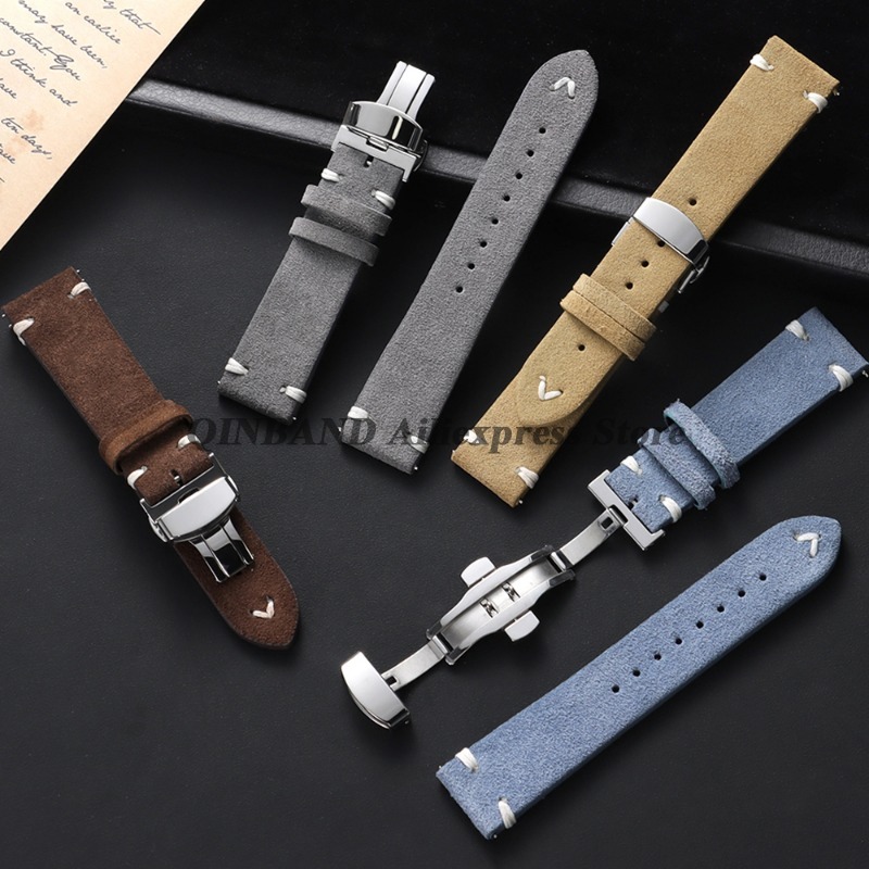 18mm 20mm 22mm Quick Release S - Suede Strap Watch recension och pris