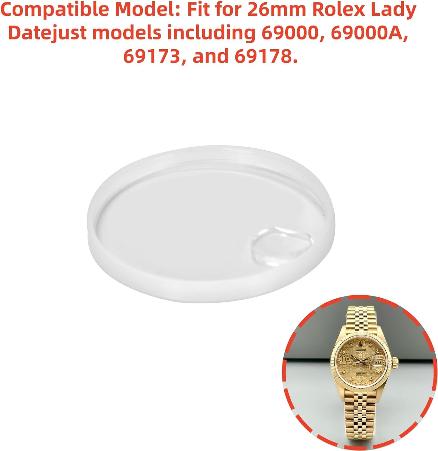 Ruimou 1set 21.3mm Sapphire Wa - Rolex Watch Datejust recension och pris