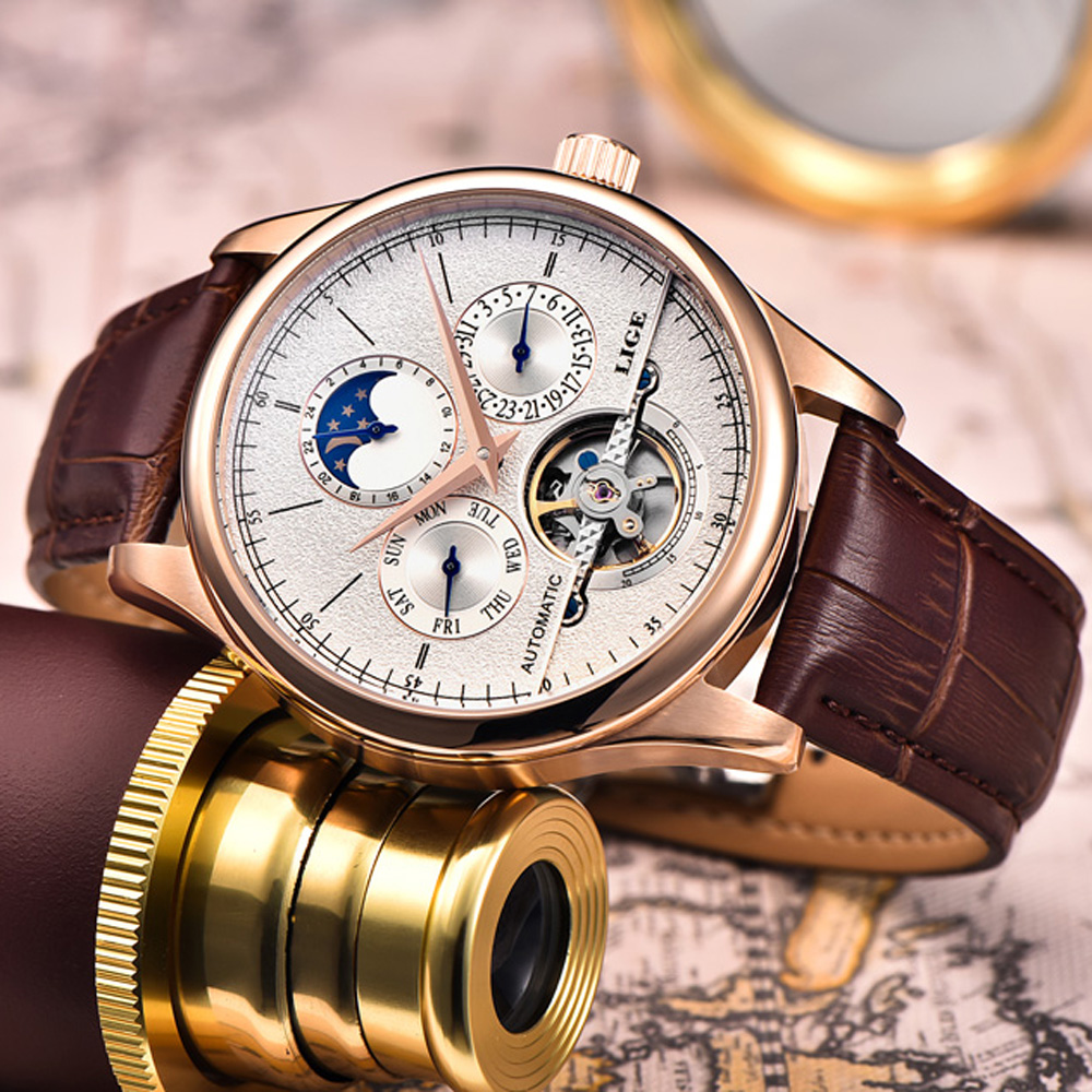 LIGE Brand Classic Mens Retro  - Seiko Watch Presage recension och pris
