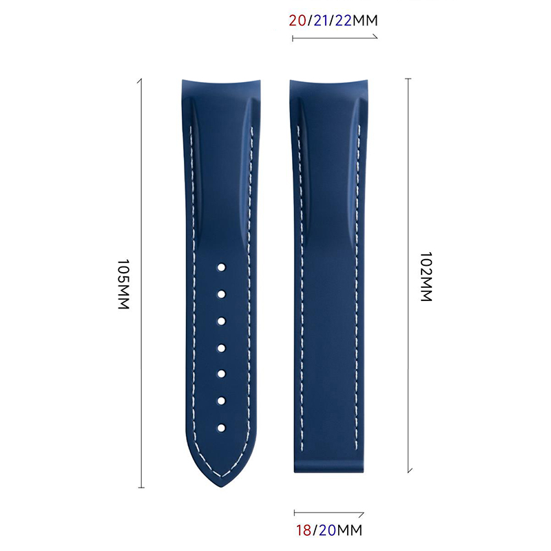 Curved End Rubber Silicone Wat - Omega Watch Seamaster recension och pris