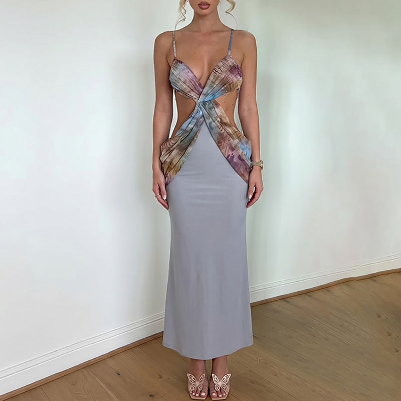 Sexy V-neck Sleeveless Spaghet - Mesh Strap Metal recension och pris