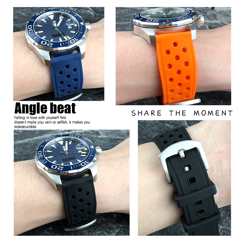 22mm 21mm 20mm Silicone Watch  - Seiko Watch 5 Sports recension och pris