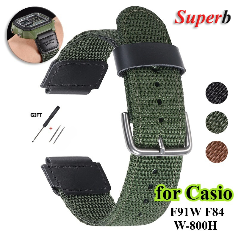 18mm Nylon Watch Strap for Cas - Nato Strap Nylon recension och pris