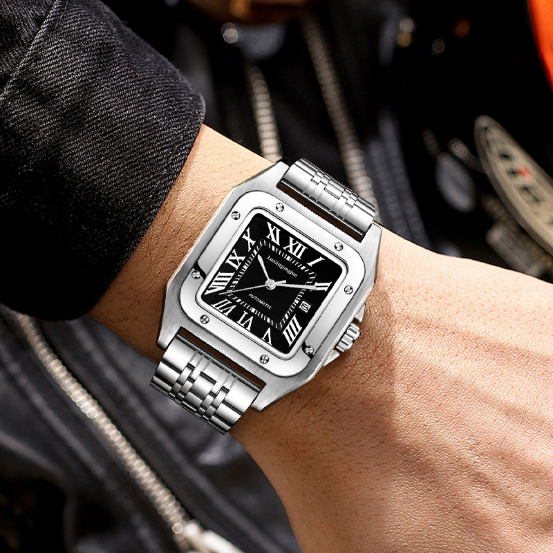 High-End Luxury Square Automat - Cartier Watch Santos recension och pris