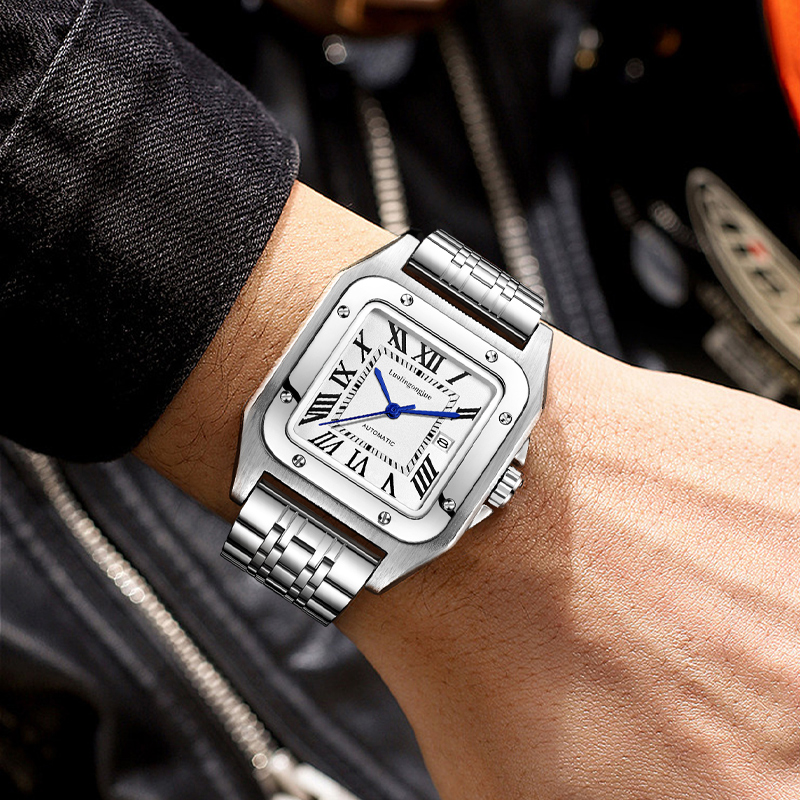 High-End Luxury Square Automat - Cartier Watch Santos recension och pris