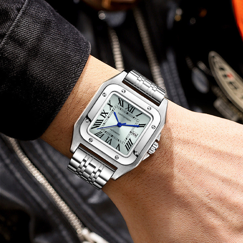 High-End Luxury Square Automat - Cartier Watch Santos recension och pris