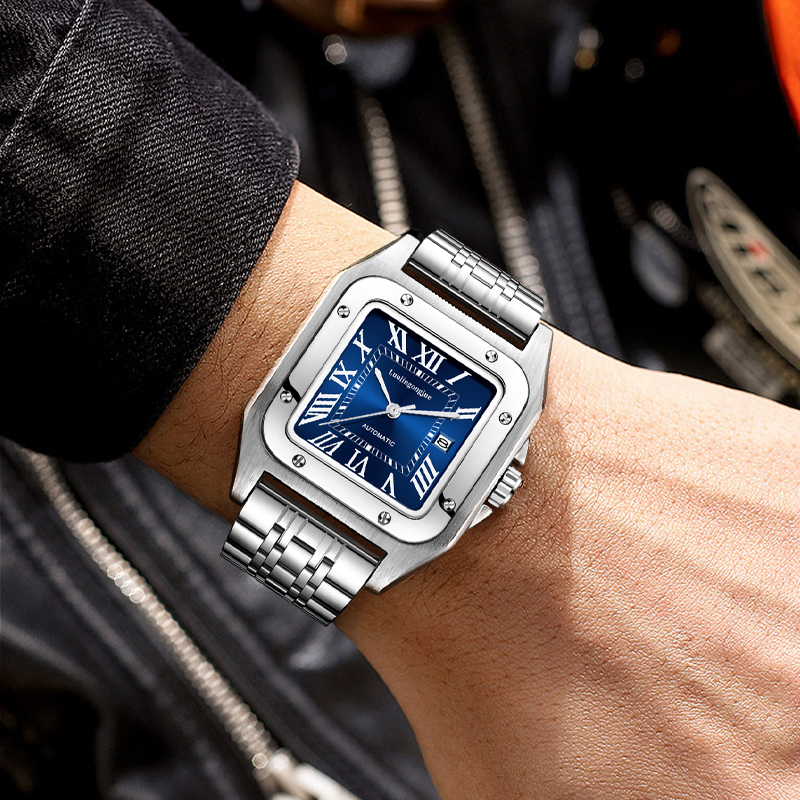 High-End Luxury Square Automat - Cartier Watch Santos recension och pris