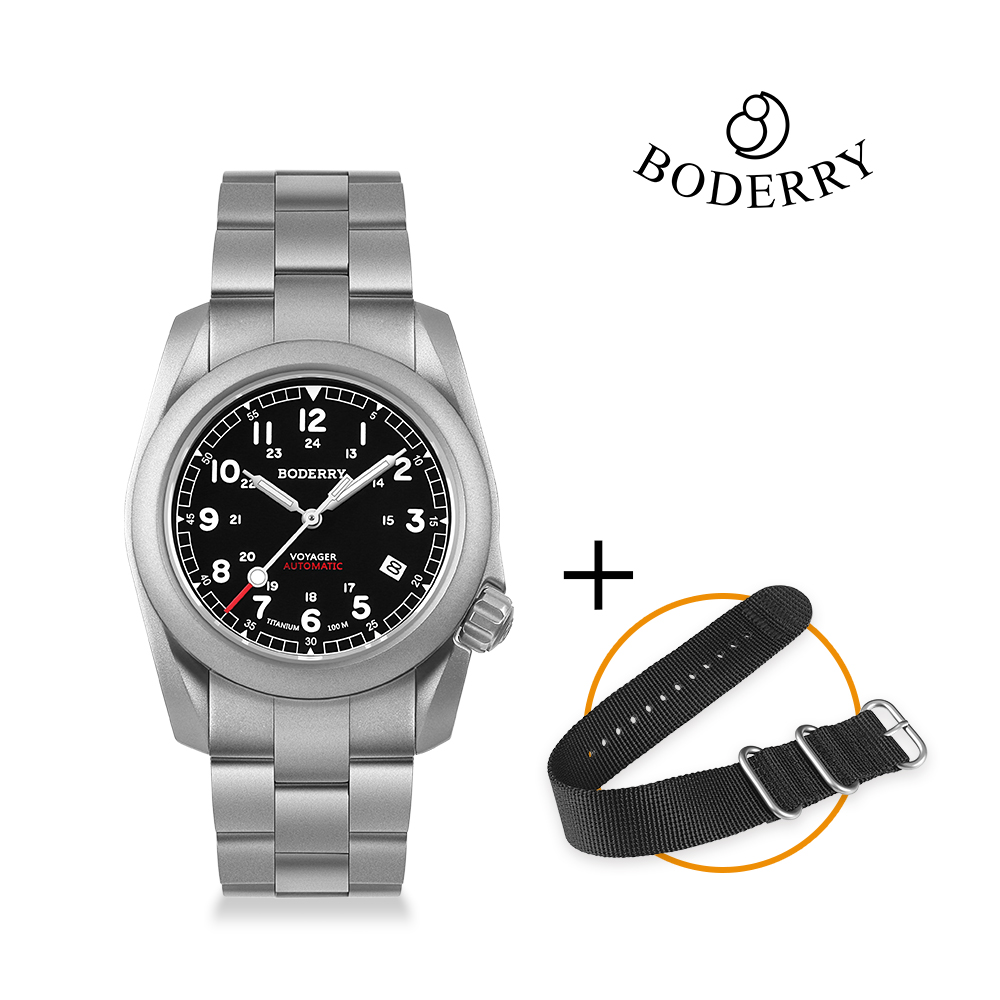 Boderry Voyager Field Watch Ti - Seiko Watch 5 Sports recension och pris