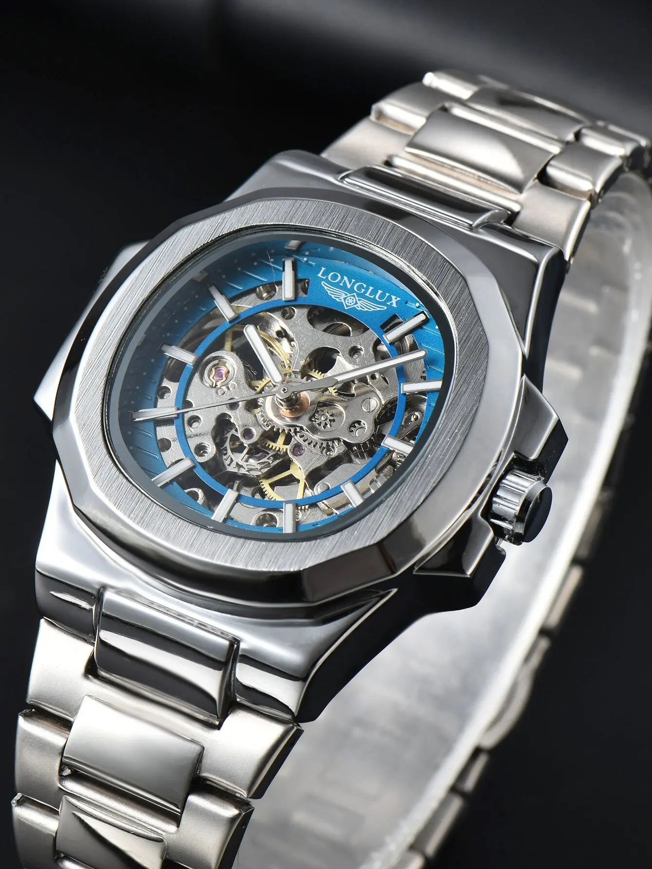 LONGLUX Men Automatic Mechanic - Seiko Watch 5 Sports recension och pris