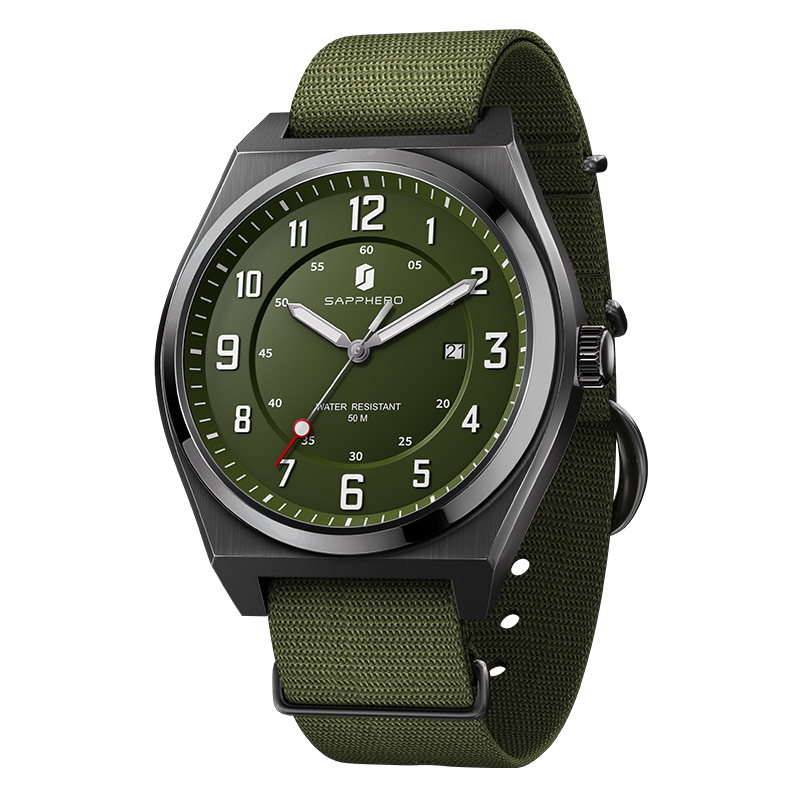 SAPPHERO Men's Sports Quartz W - Tropic Strap Vintage recension och pris